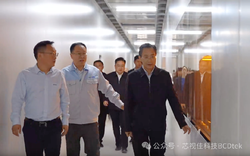 淮南市委副書記、市長張志強調研芯視佳硅基OLED項目建設情況